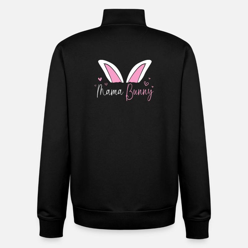 Werdende Mutter Ostern Gender Reveal - Unisex Organic Zip Sweatshirt von Stanley/Stella - Schwarz