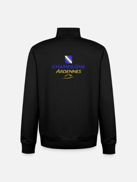 Design champardennais - Unisex Organic Zip Sweatshirt by Stanley/Stella - black