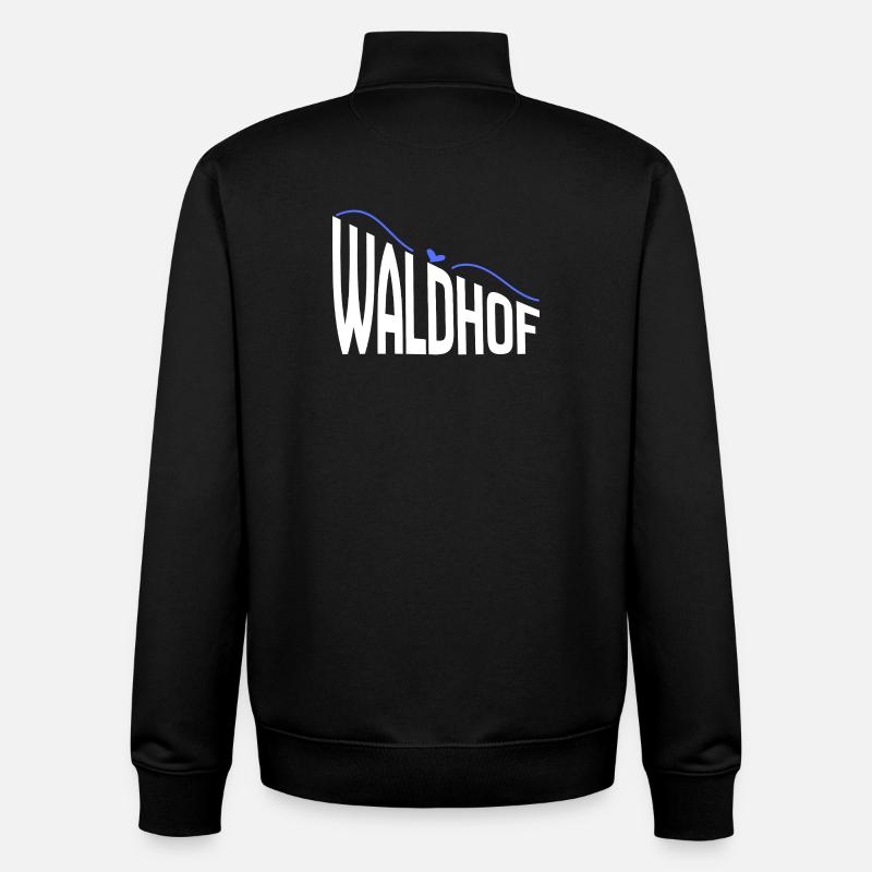 Waldhof - Sweat zippé unisexe en coton bio Stanley/Stella - noir