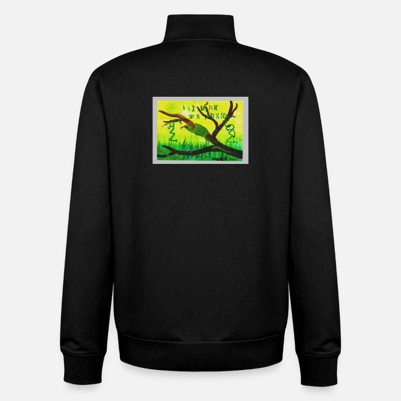 A5_Yig_Portrait - Unisex Organic Zip Sweatshirt by Stanley/Stella - black