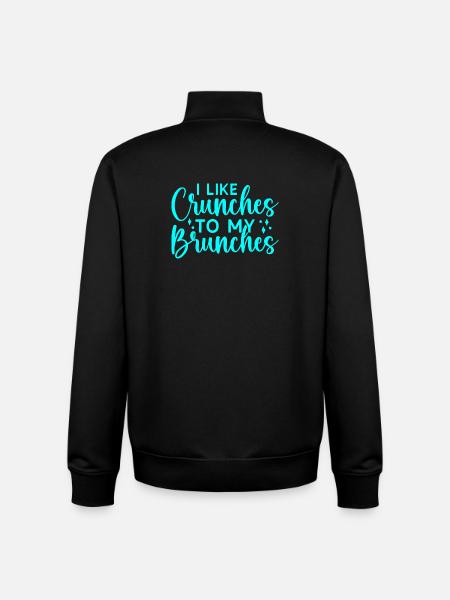 Fitness Motivation Bodybuilder Like Crunches - Unisex Organic Zip Sweatshirt by Stanley/Stella - black