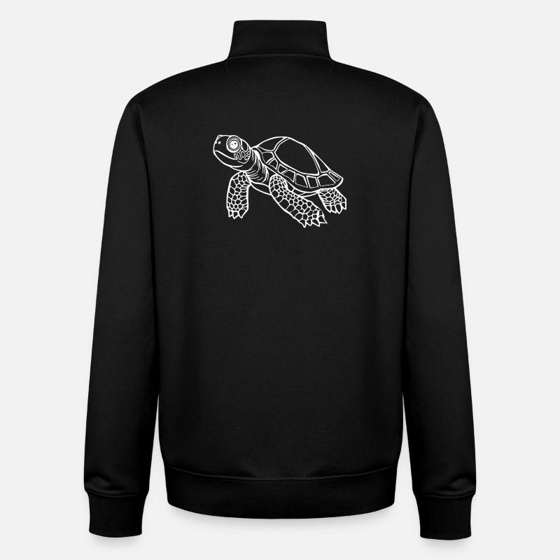 Schildkröten Schildkröten - Unisex Organic Zip Sweatshirt von Stanley/Stella - Schwarz