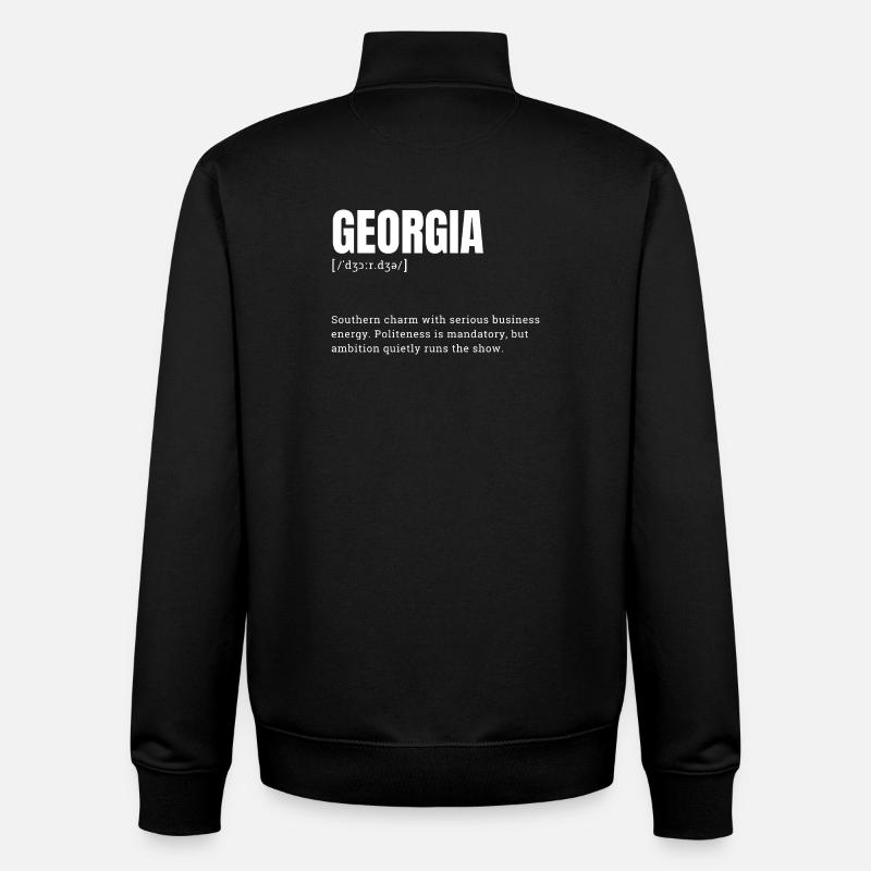 Georgia Charme Business Dynamics - Unisex Organic Zip Sweatshirt by Stanley/Stella - black
