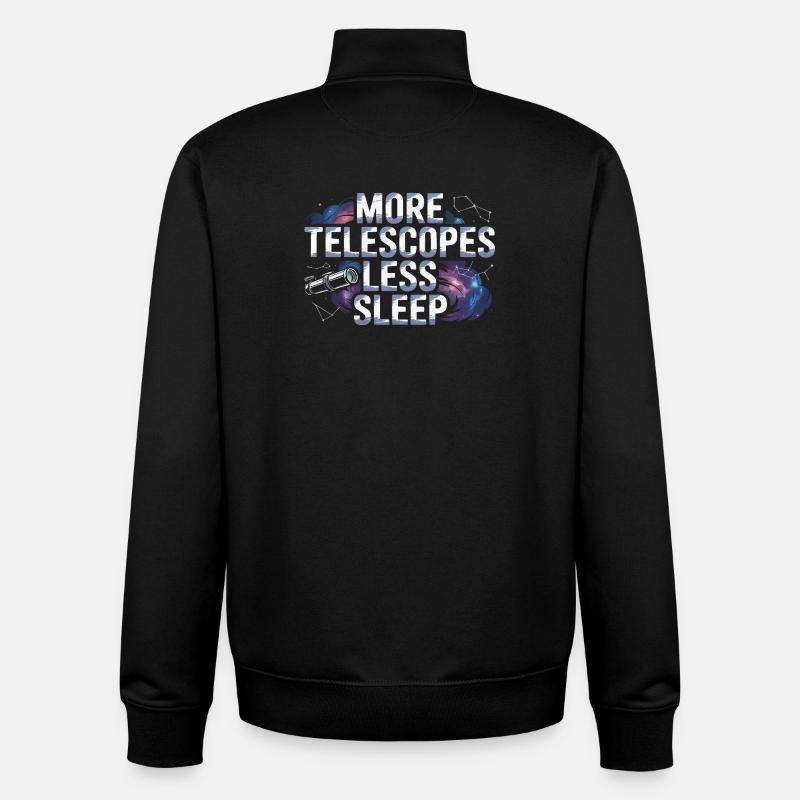 Astronom Galaxy Outerspace Universe Astronomie - Unisex Organic Zip Sweatshirt von Stanley/Stella - Schwarz
