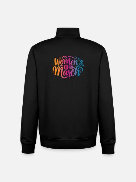 Women Day 8th March - Unisex Organic Zip Sweatshirt von Stanley/Stella - Schwarz