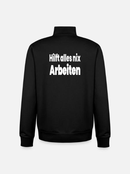 Arbeiten - Unisex Organic Zip Sweatshirt von Stanley/Stella - Schwarz