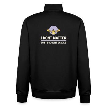 Existenzieller Humor, Nihilismus, Humor, - Unisex Organic Zip Sweatshirt von Stanley/Stella - Schwarz - Hinten - AI Model Male 185 light (185cm)