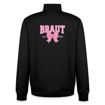 Bride Hen Party Team Partner Look - Unisex Organic Zip Sweatshirt by Stanley/Stella - black - Back - AI Model Male 185 light (185cm)