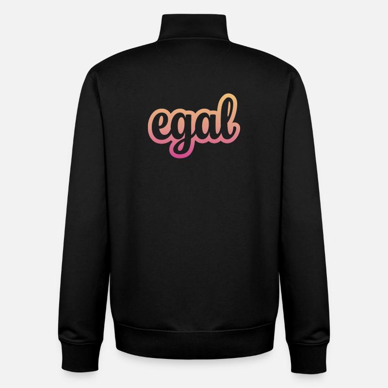 tout de même - Sweat zippé unisexe en coton bio Stanley/Stella - noir