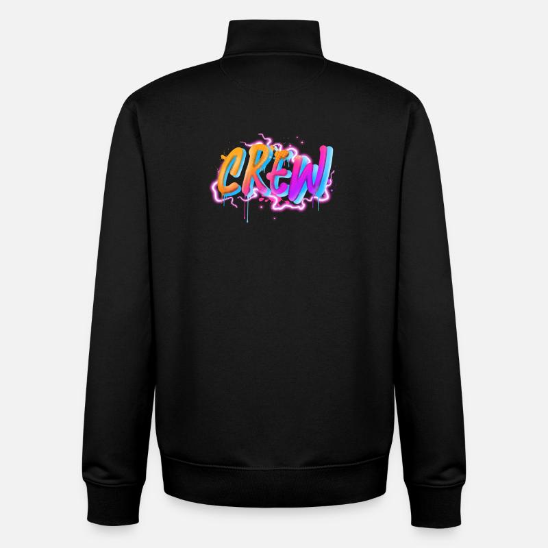 Crew - Unisex Organic Zip Sweatshirt von Stanley/Stella - Schwarz