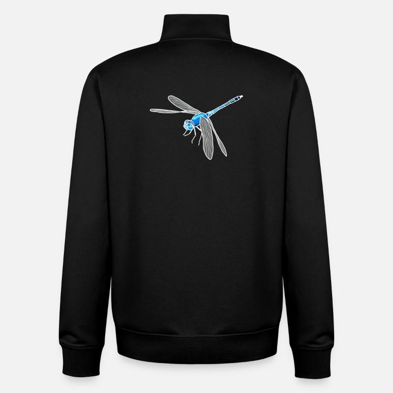 Libelle - Unisex Organic Zip Sweatshirt von Stanley/Stella - Schwarz