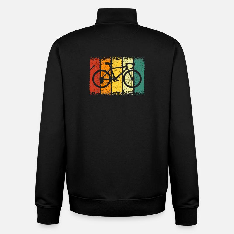 bicycle - Unisex Organic Zip Sweatshirt by Stanley/Stella - black