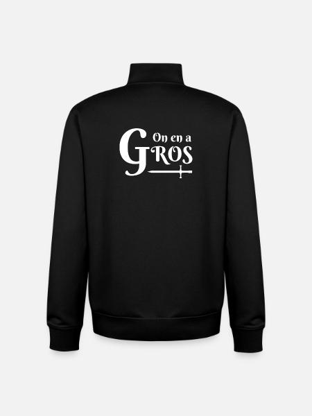 chevalier, épée, perceval, karadoc, merlin - Sweat zippé unisexe en coton bio Stanley/Stella - noir