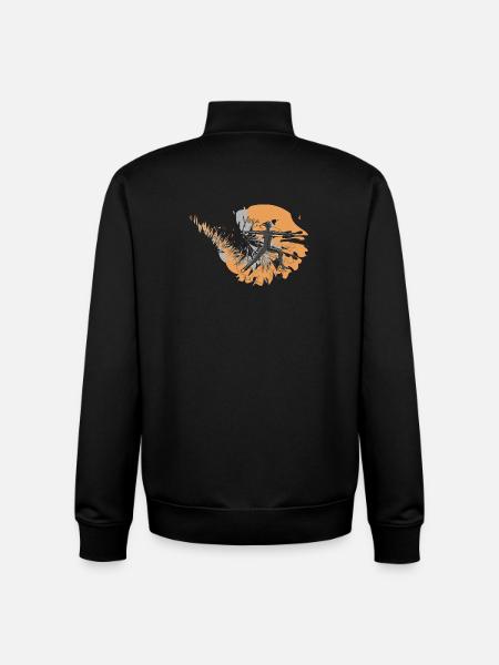 Yoga Training mit Style - Unisex Organic Zip Sweatshirt von Stanley/Stella - Schwarz