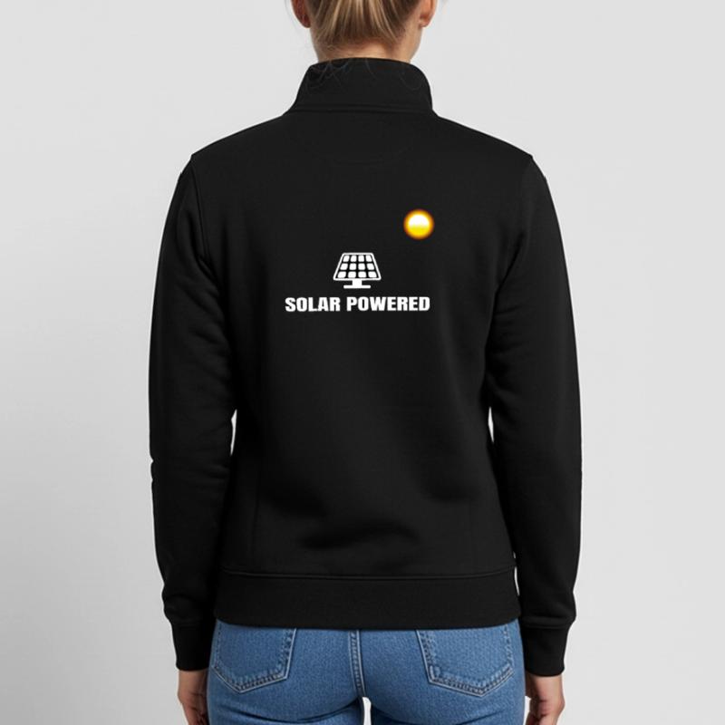 Solar Powered Solar Solar Solar Panel Power Unisex Organic Zip Sweatshirt by Stanley/Stella