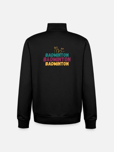 Badminton Badminton Badminton - Unisex Organic Zip Sweatshirt by Stanley/Stella - black