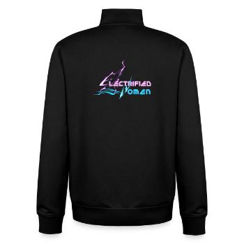 electrified women lightning - Unisex Organic Zip Sweatshirt von Stanley/Stella - Schwarz - Hinten - AI Model Male 185 light (185cm)