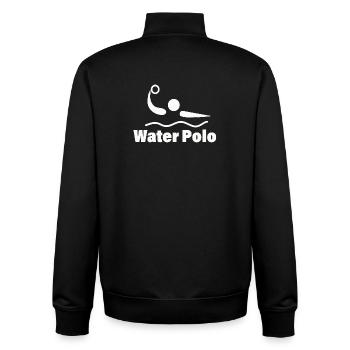 Waterpolo - Sweat zippé unisexe en coton bio Stanley/Stella - noir - Dos - AI Model Male 185 light (185cm)
