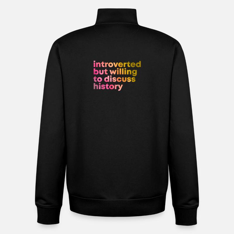 Geschichte - Unisex Organic Zip Sweatshirt von Stanley/Stella - Schwarz