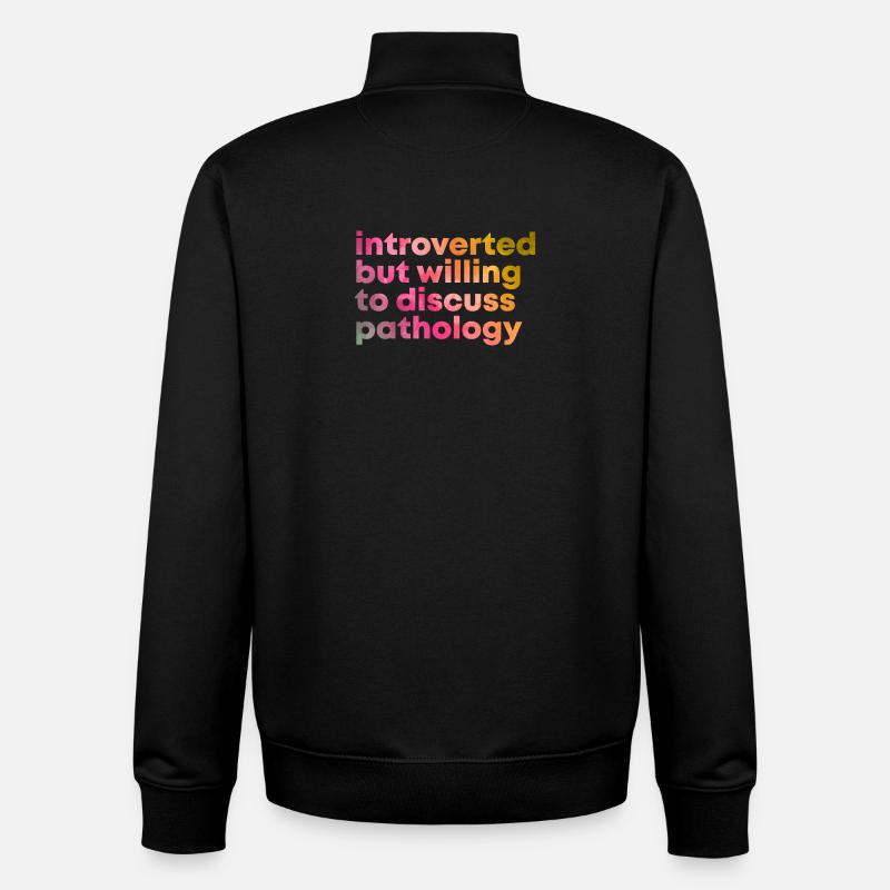 Pathologie - Sweat zippé unisexe en coton bio Stanley/Stella - noir