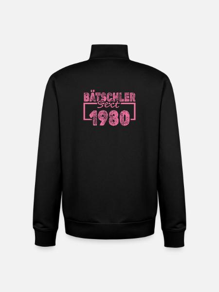 Jungeselle 1980 - Unisex Organic Zip Sweatshirt von Stanley/Stella - Schwarz