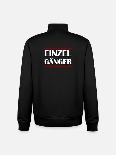 LONER - Unisex Organic Zip Sweatshirt by Stanley/Stella - black