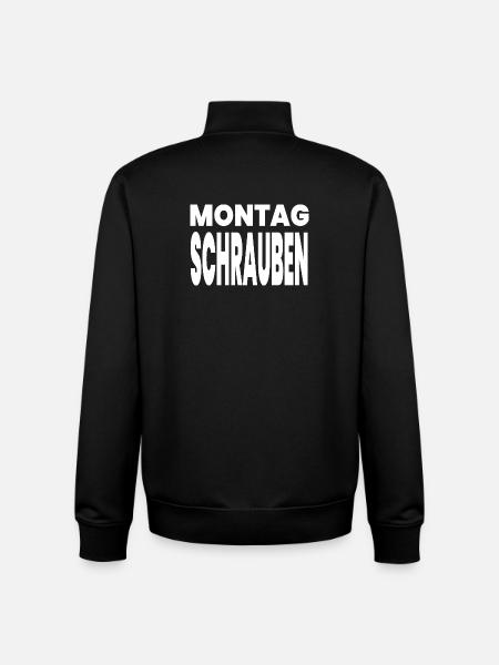 Schrauben - Unisex Organic Zip Sweatshirt von Stanley/Stella - Schwarz