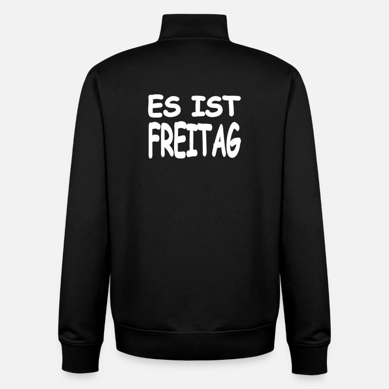 Friday - Unisex Organic Zip Sweatshirt by Stanley/Stella - black