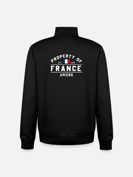 French Ownership in Amiens - Unisex Organic Zip Sweatshirt by Stanley/Stella - black