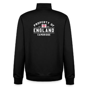 Englands Cambridge-Emblem - Unisex Organic Zip Sweatshirt von Stanley/Stella - Schwarz - Hinten - AI Model Male 185 light (185cm)