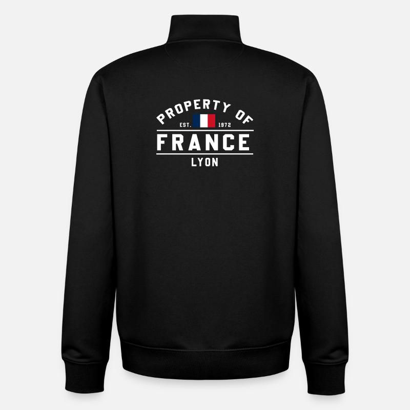 Droit immobilier Lyon 1872 - Sweat zippé unisexe en coton bio Stanley/Stella - noir