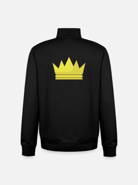 Crown - Unisex Organic Zip Sweatshirt by Stanley/Stella - black