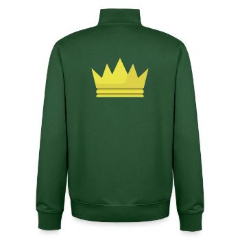 Couronne - Sweat zippé unisexe en coton bio Stanley/Stella - vert bouteille - Dos - AI Model Male 185 dark (185cm)