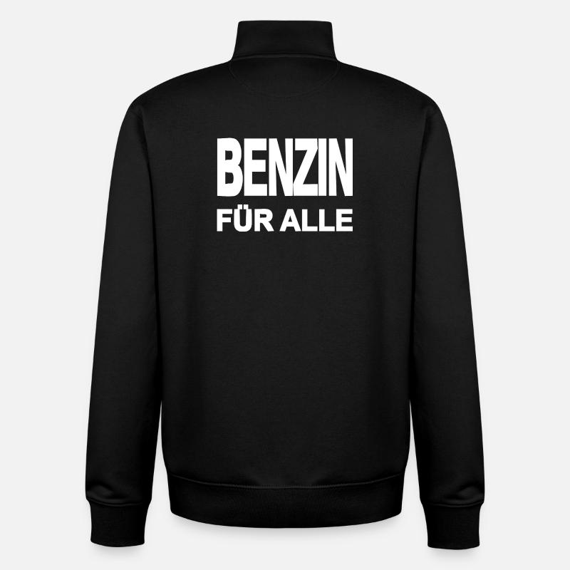 essence - Sweat zippé unisexe en coton bio Stanley/Stella - noir