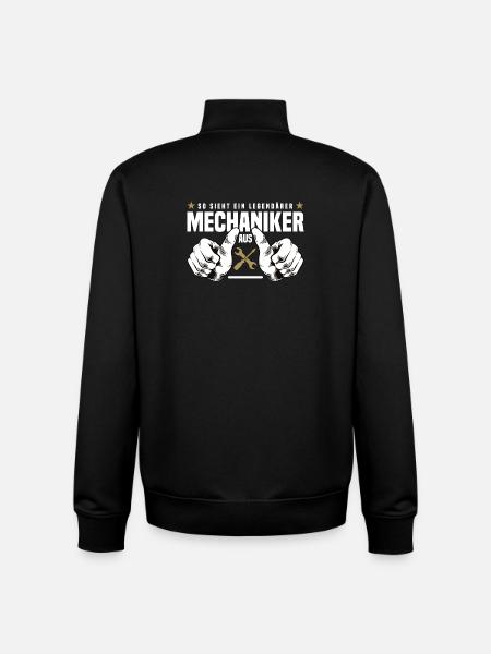 mechanic - Unisex Organic Zip Sweatshirt by Stanley/Stella - black