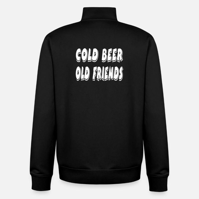 Bier - Unisex Organic Zip Sweatshirt von Stanley/Stella - Schwarz