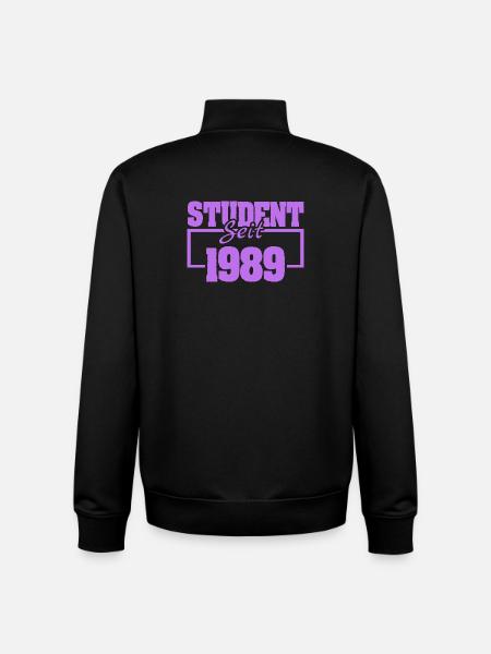 Student 1989 - Unisex Organic Zip Sweatshirt by Stanley/Stella - black