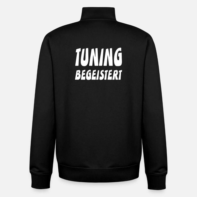 tuning - Unisex Organic Zip Sweatshirt by Stanley/Stella - black