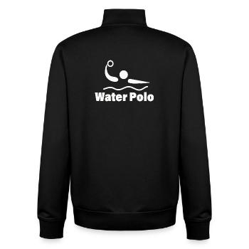 Waterpolo - Sweat zippé unisexe en coton bio Stanley/Stella - noir - Dos - AI Model Male 185 light (185cm)