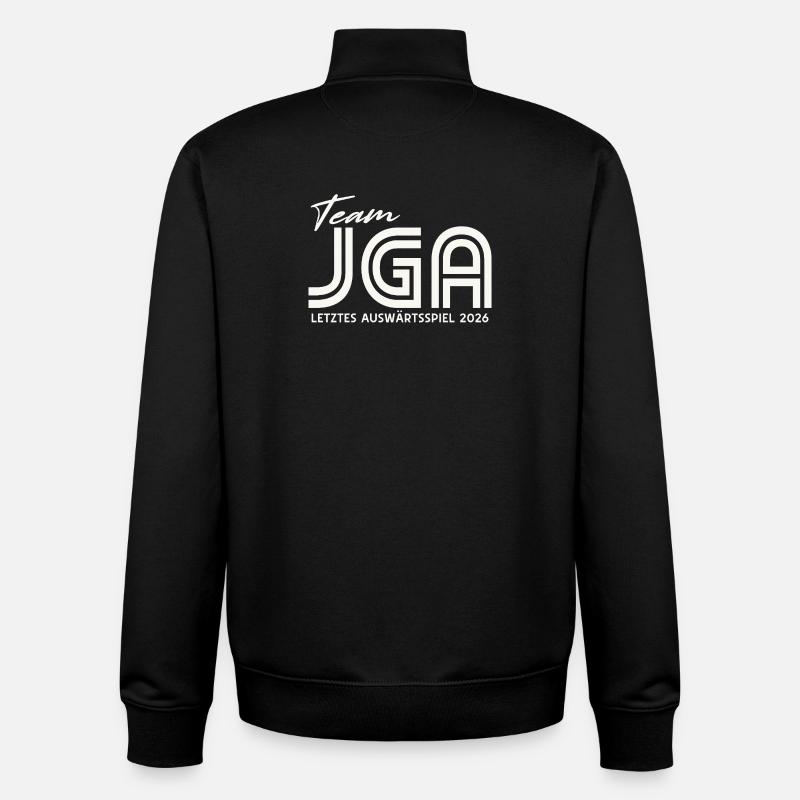 JGA 2026 Team Bräutigam Junggesellenabschied - Unisex Organic Zip Sweatshirt von Stanley/Stella - Schwarz