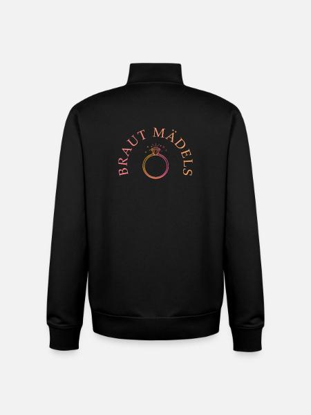 Bride Girls - Ring - Personalizable - Unisex Organic Zip Sweatshirt by Stanley/Stella - black