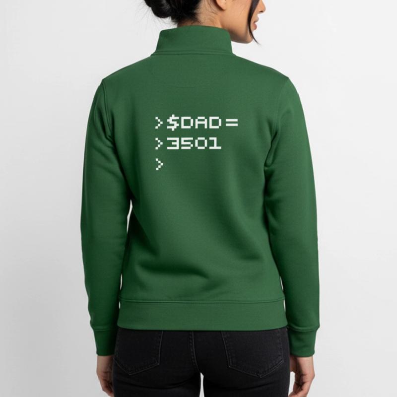 DAD Terminal de Pixels Nerd Code 8-Bits Rétro Sweat zippé unisexe en coton bio Stanley/Stella