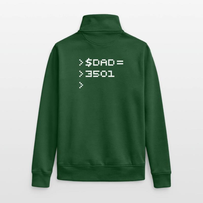 DAD Terminal de Pixels Nerd Code 8-Bits Rétro Sweat zippé unisexe en coton bio Stanley/Stella