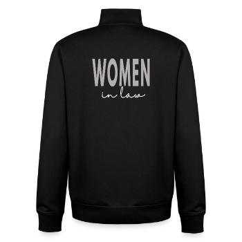 Women In Law Lawyer School Studentin Anwältin - Unisex Organic Zip Sweatshirt von Stanley/Stella - Schwarz - Hinten - AI Model Male 185 light (185cm)