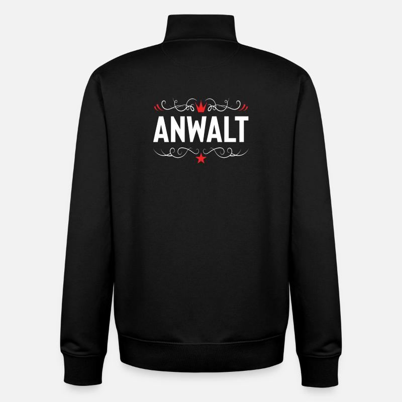 Lawyer profession - Unisex Organic Zip Sweatshirt by Stanley/Stella - black