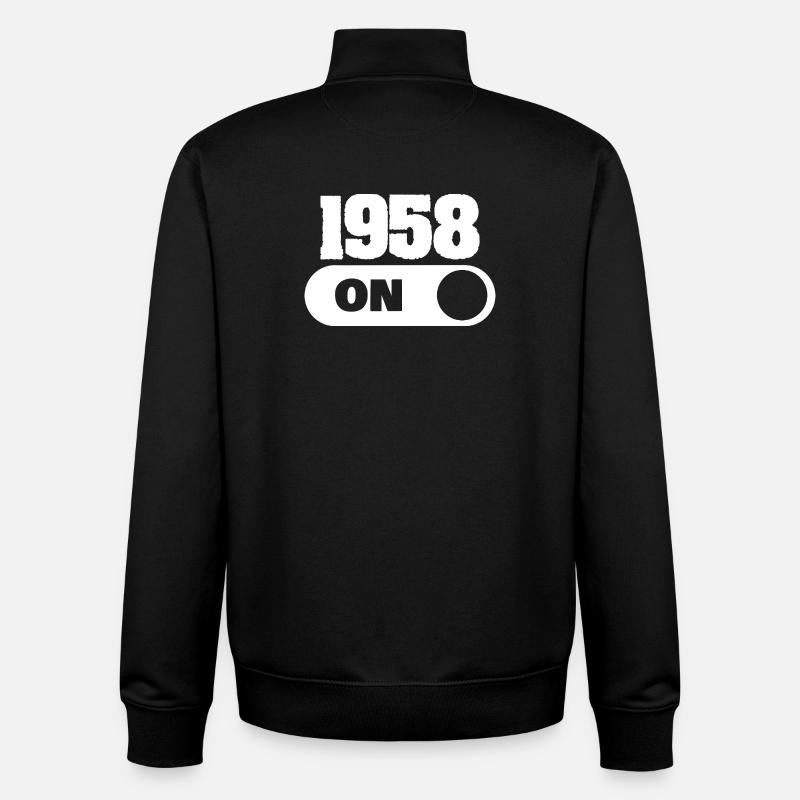 1958 - Unisex Organic Zip Sweatshirt by Stanley/Stella - black