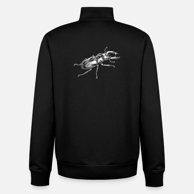 Big Insect Drawing-Design - Unisex Organic Zip Sweatshirt von Stanley/Stella - Schwarz
