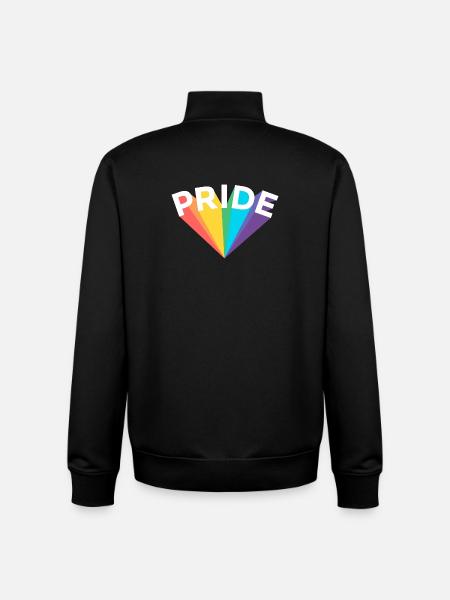 Pride Bunt - Unisex Organic Zip Sweatshirt von Stanley/Stella - Schwarz