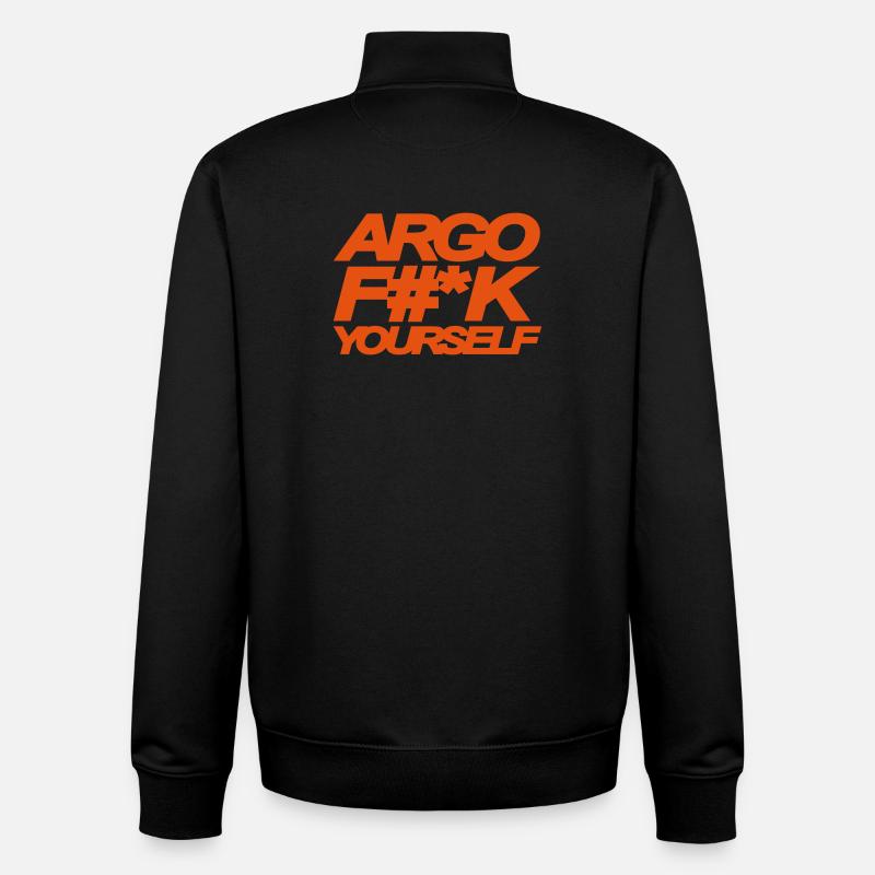 ARGO BAISE YOURSELF - Sweat zippé unisexe en coton bio Stanley/Stella - noir