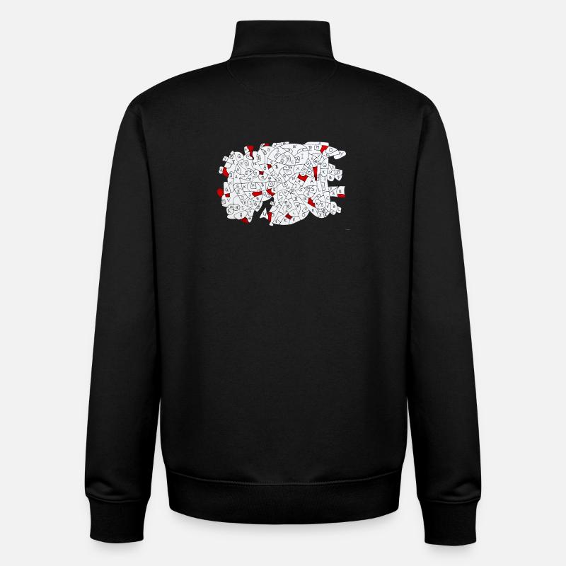 Je le fais à ma façon - Sweat zippé unisexe en coton bio Stanley/Stella - noir